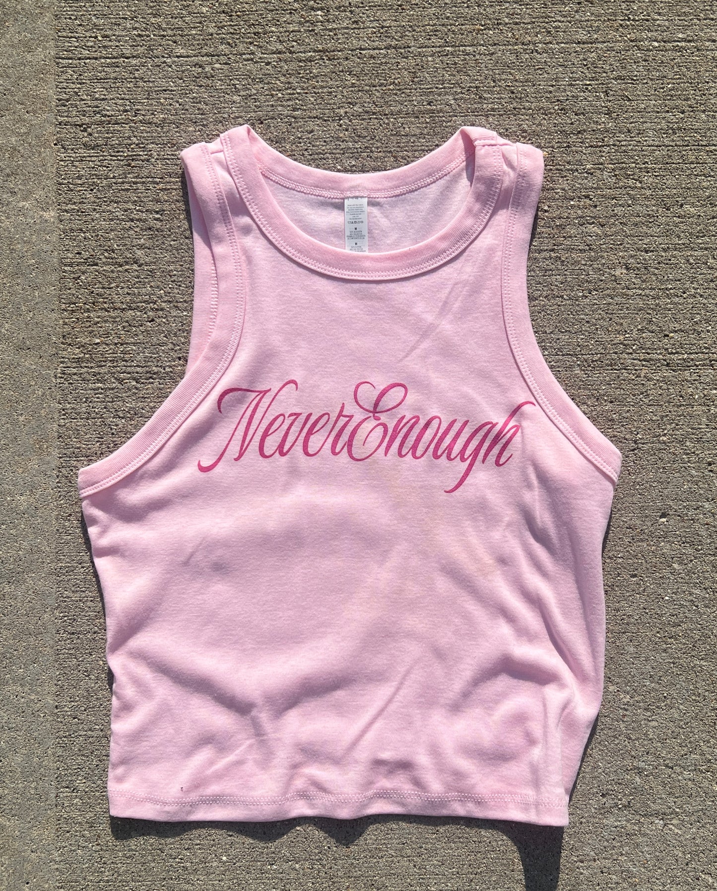 CURSIVE RACER TANK