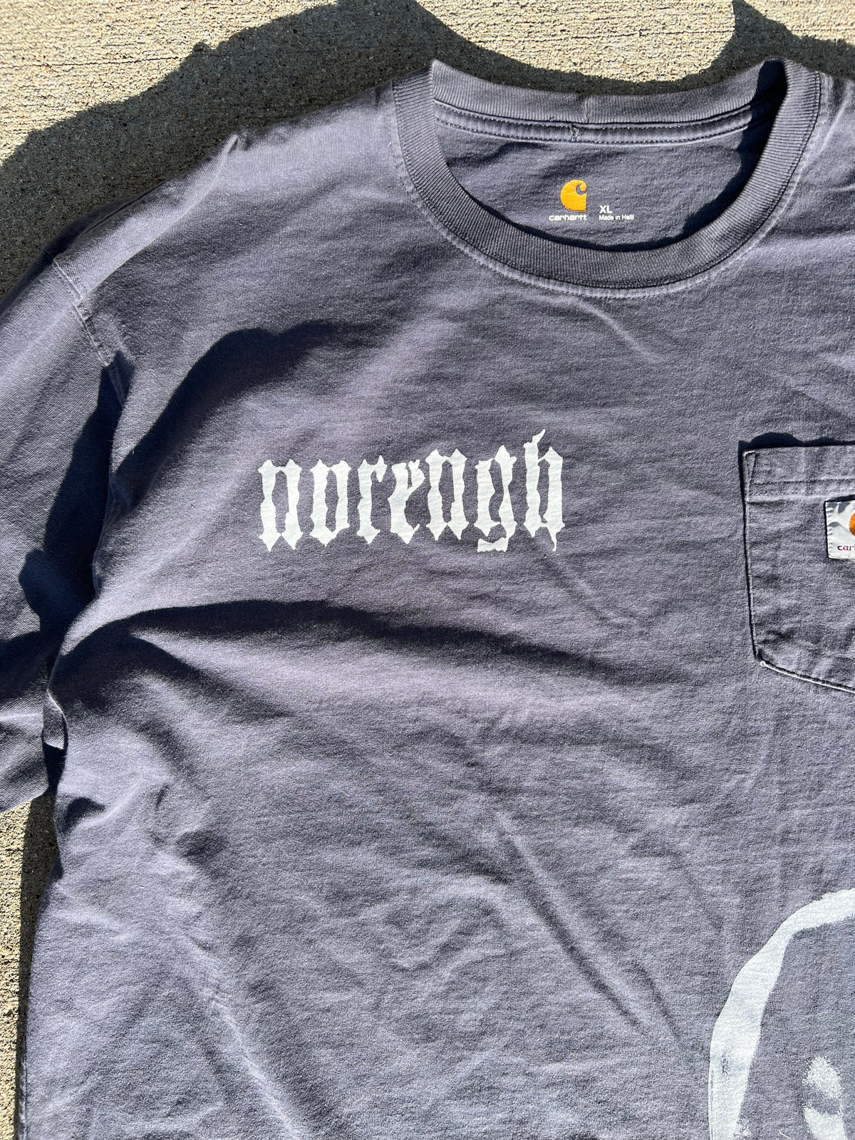 One of one long sleeve pocket tee