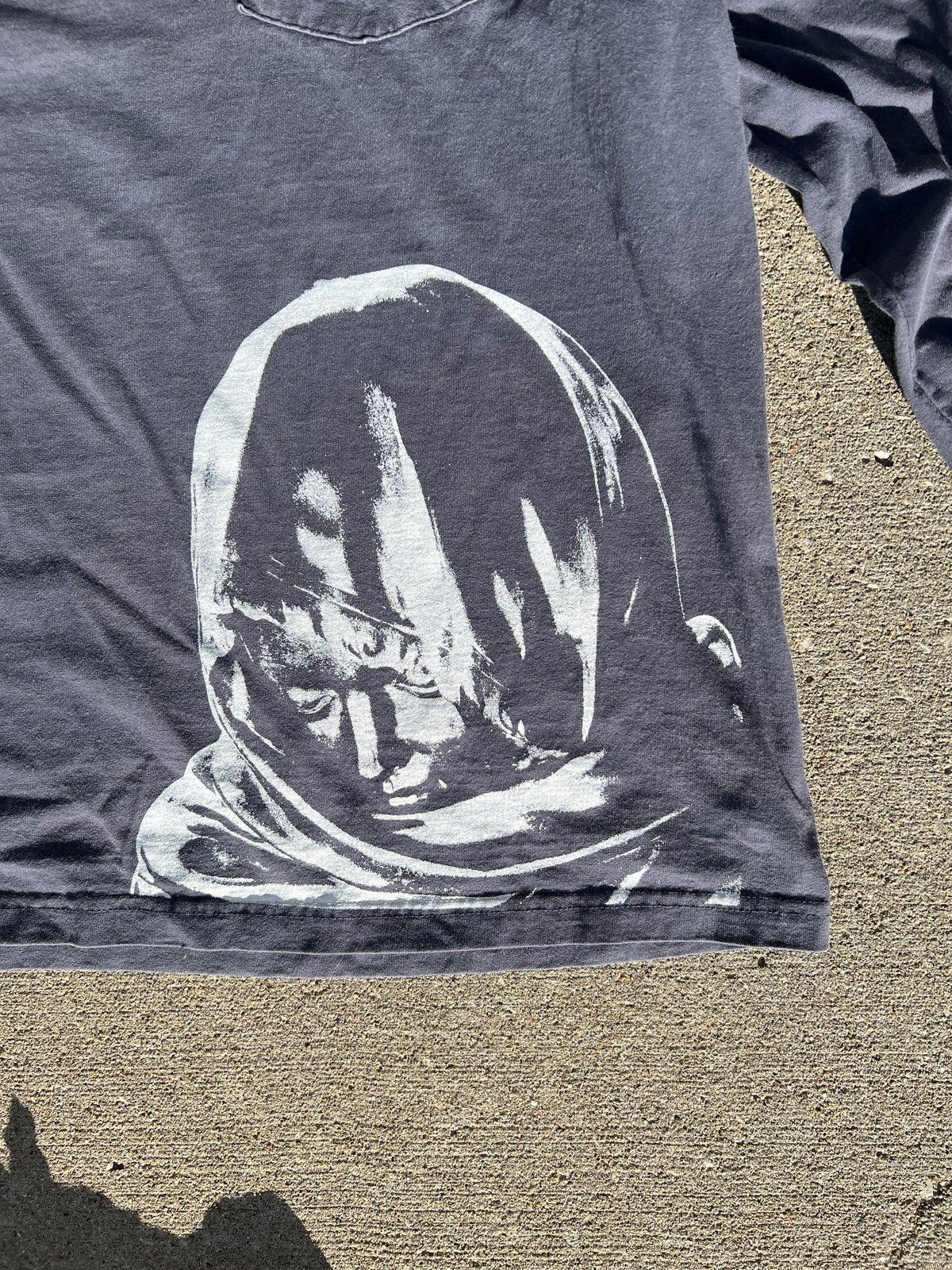 One of one long sleeve pocket tee