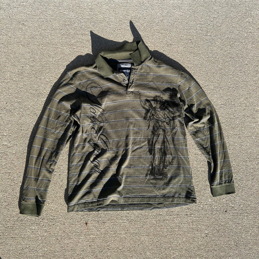 One of one Long sleeve polo