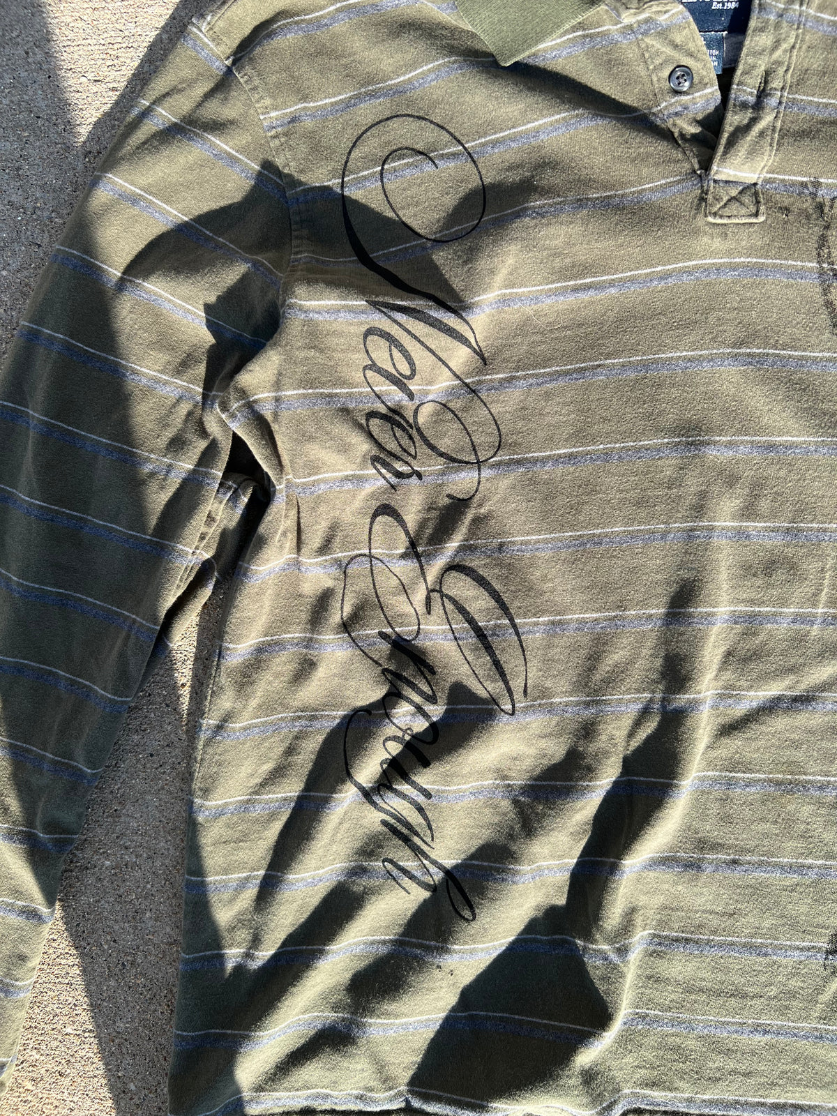 One of one Long sleeve polo
