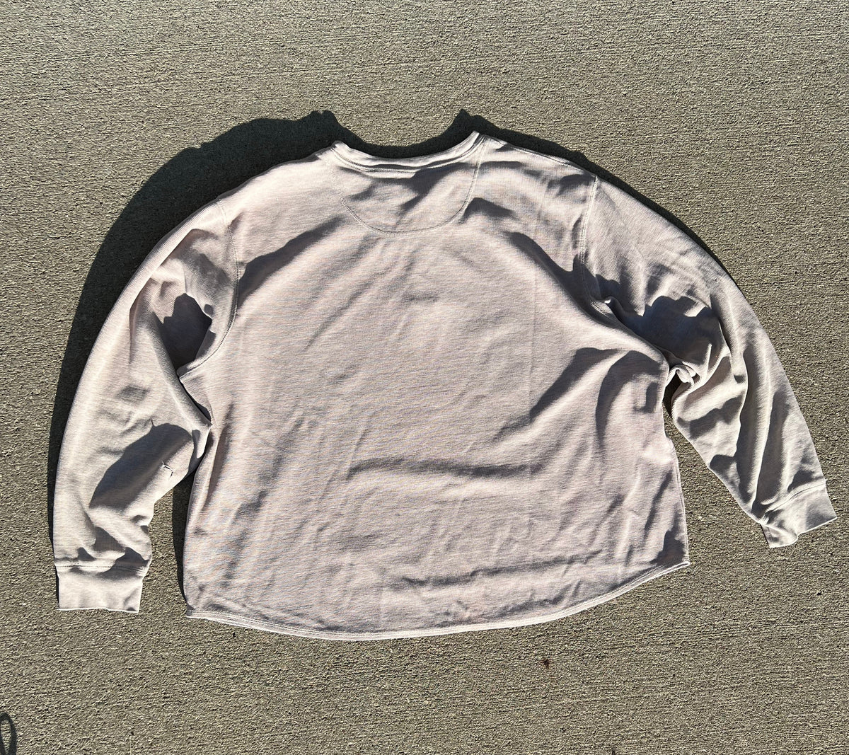 One of One Waffle knit upcycled long sleeve