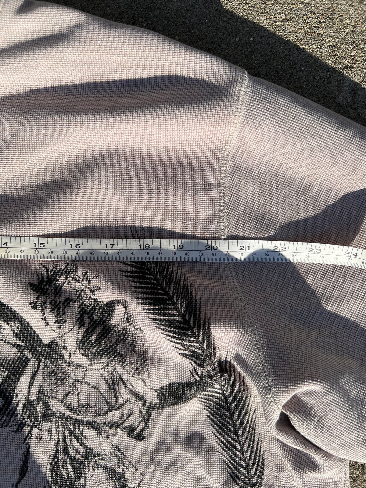 One of One Waffle knit upcycled long sleeve